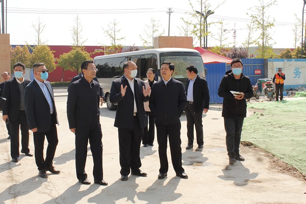 宿州市委书记史翔一行到徽盐地产泗县项目调研复工复产事情
