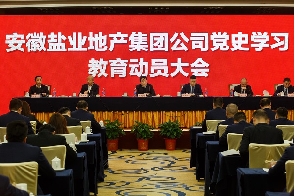 安徽尊龙凯时地产集团公司召开党史学习教育发动大会